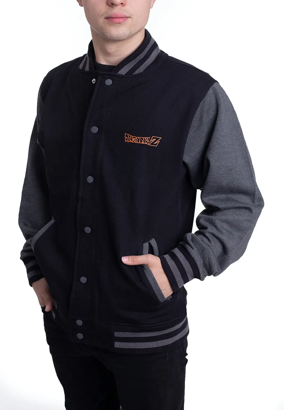 Impericon Kame Symbol Collegejacke Black/Dark Grey schwarz