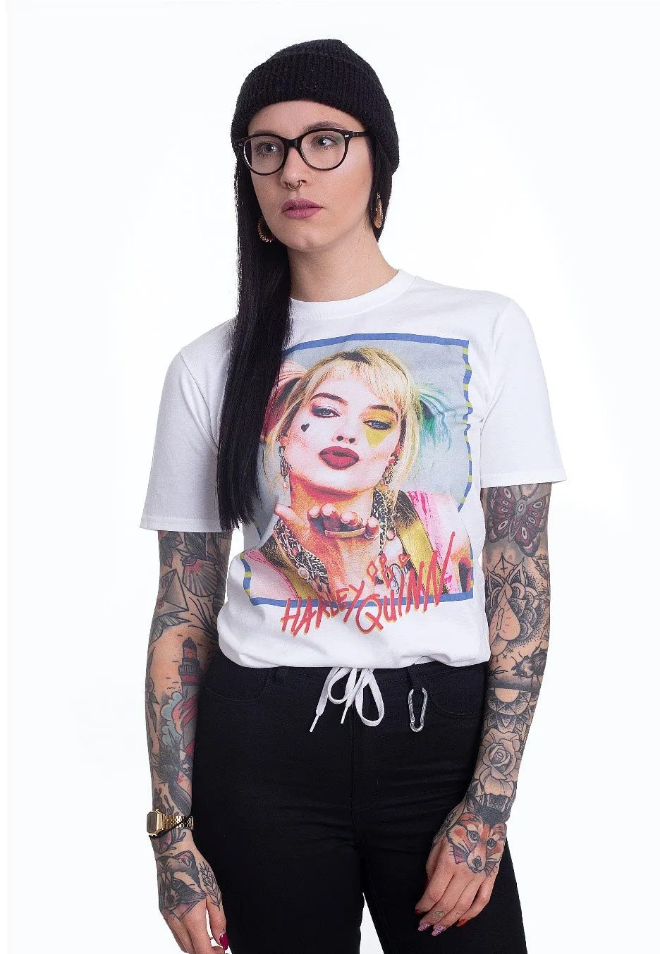 Impericon Harley Quinn Kiss T-Shirt weiß Unisex Baumwolle