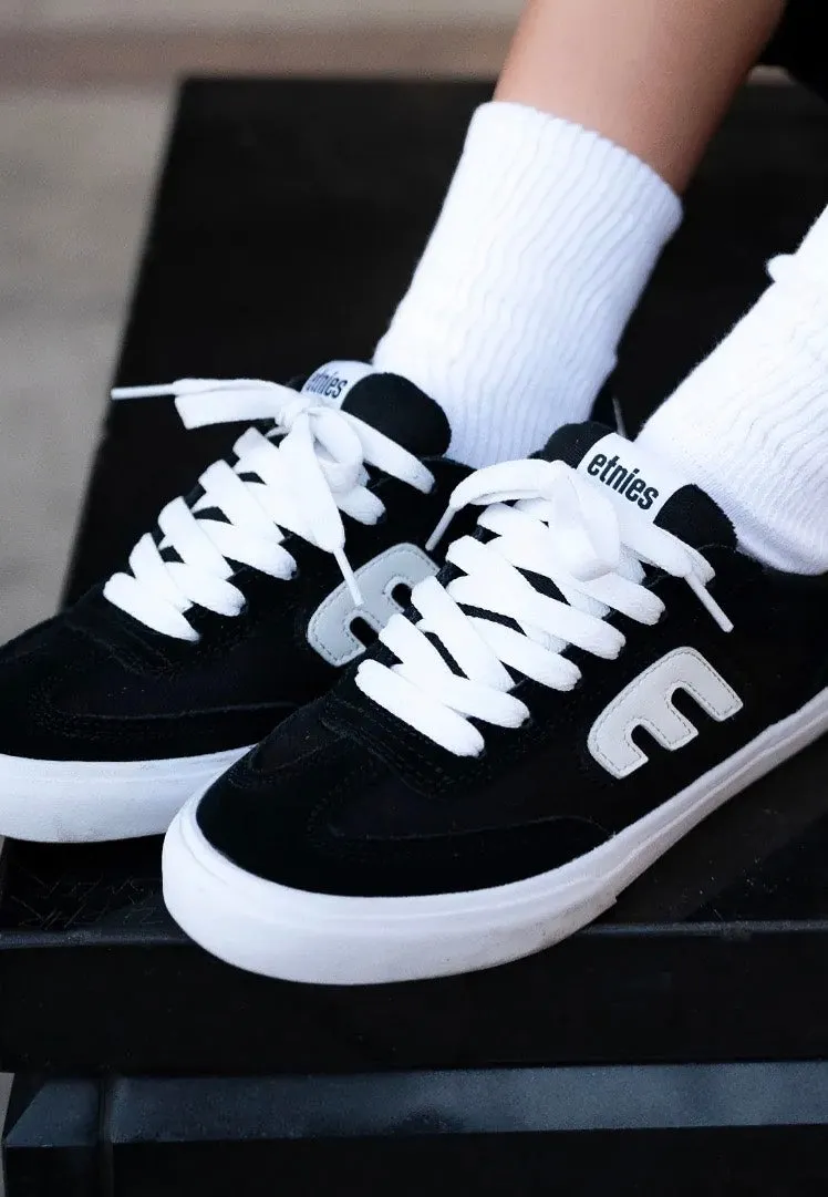Impericon Locut Vulc Schuhe Black/White Suede