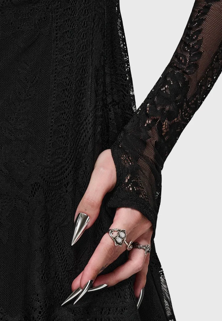 Impericon Bella's Curse Mini Kleid schwarz Spitze