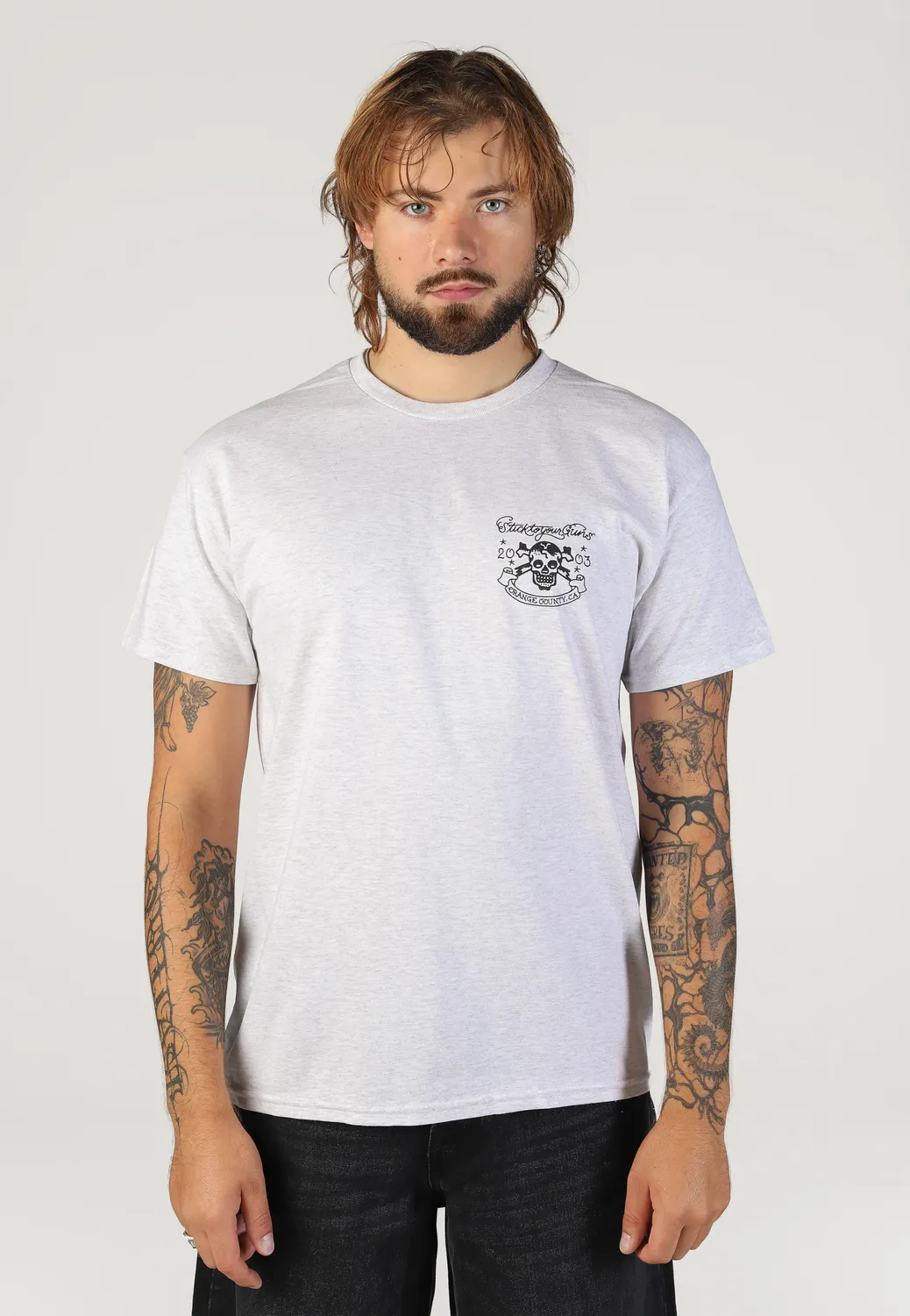 Impericon Eagle Nothing Tattoo T-Shirt ash grey