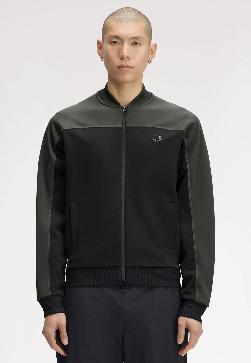 Impericon Colour Block Track Field Green Trainingsjacke grün