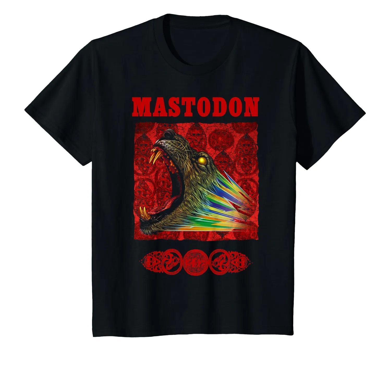 Mastodon Rainbow Lion T-Shirt Bunt