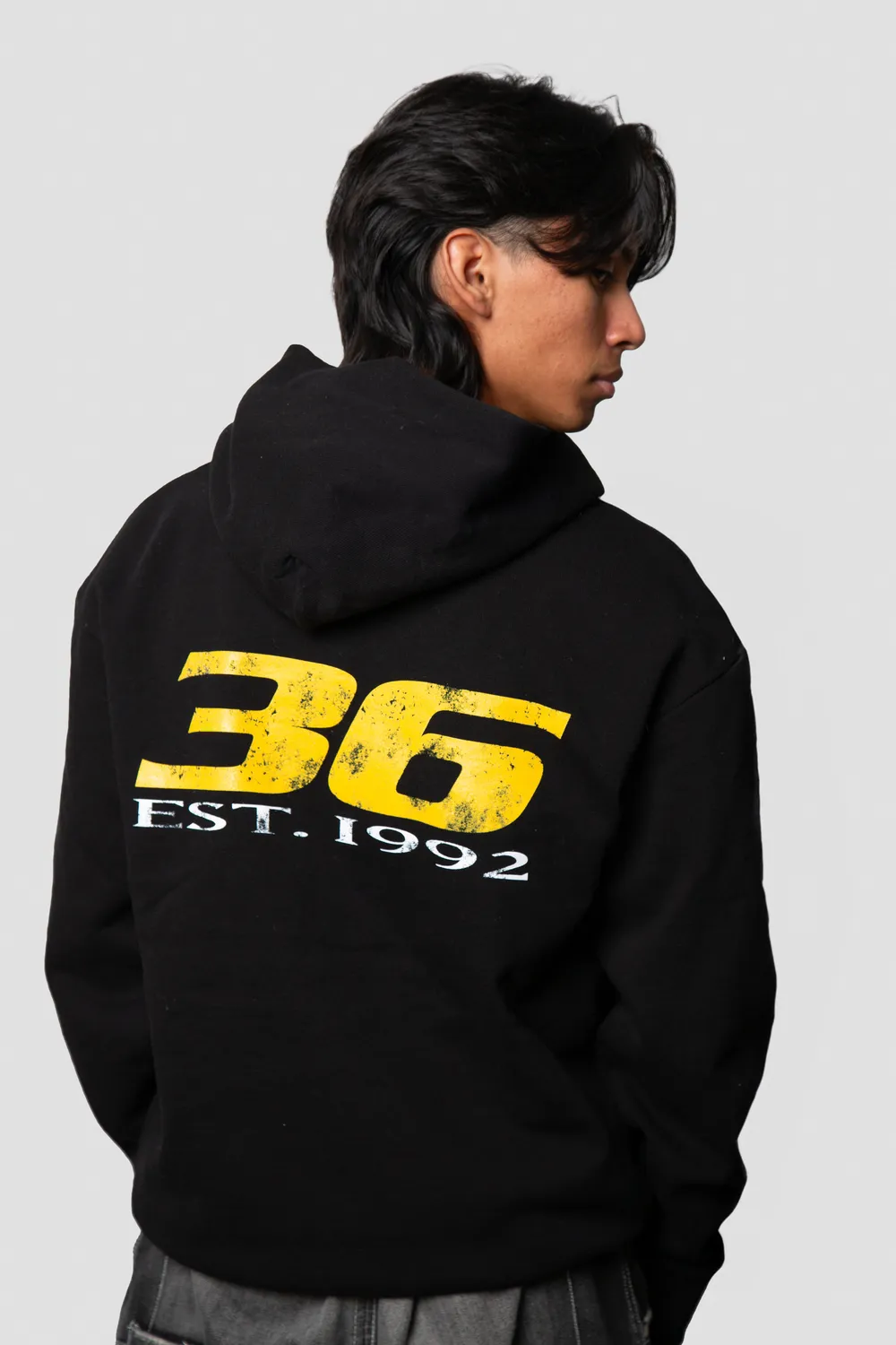 Wu-Tang Faded 36 Hoodie Kapuzenpulli Grau