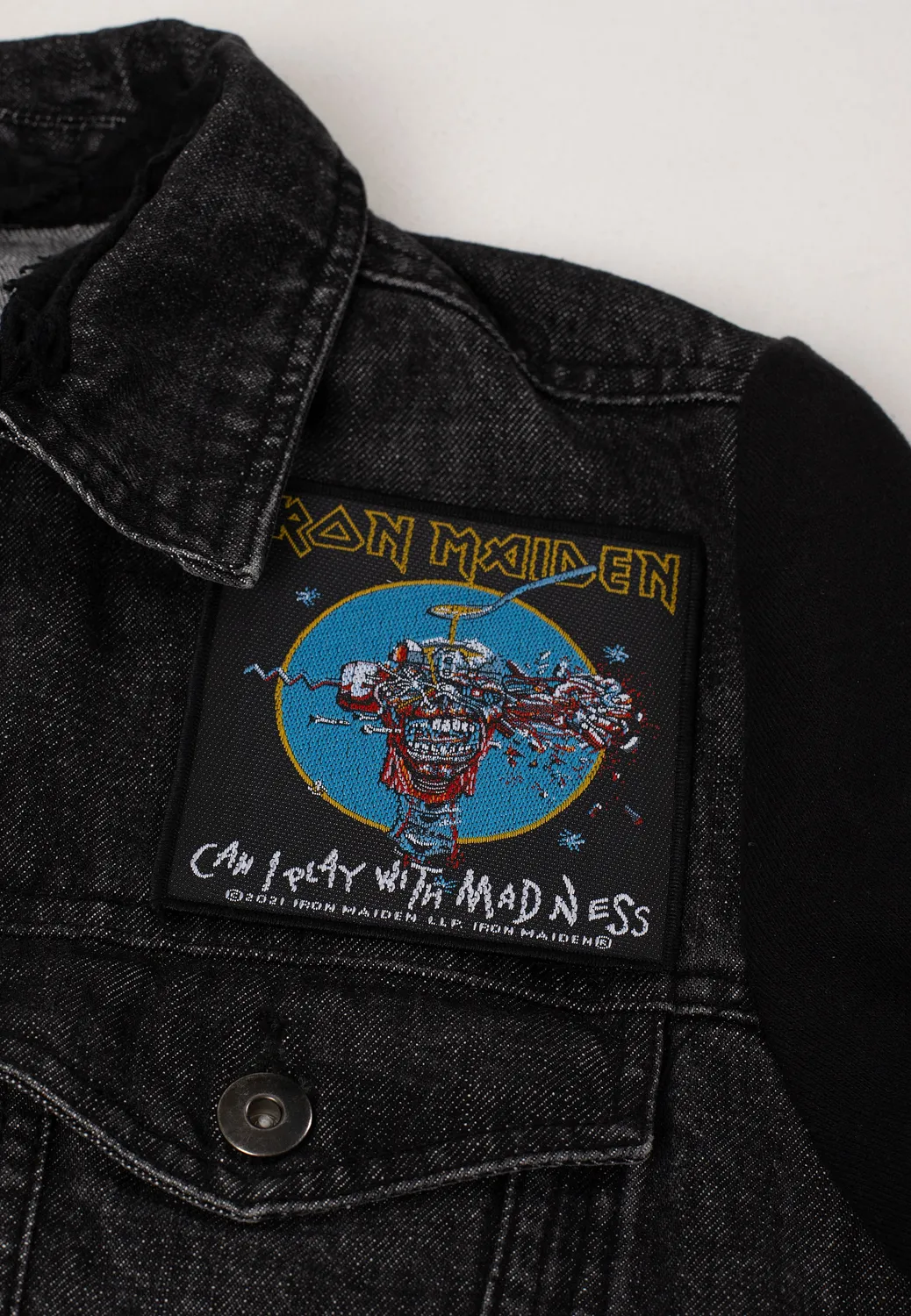 Iron Maiden Can I Play With Madness Patch Schwarz