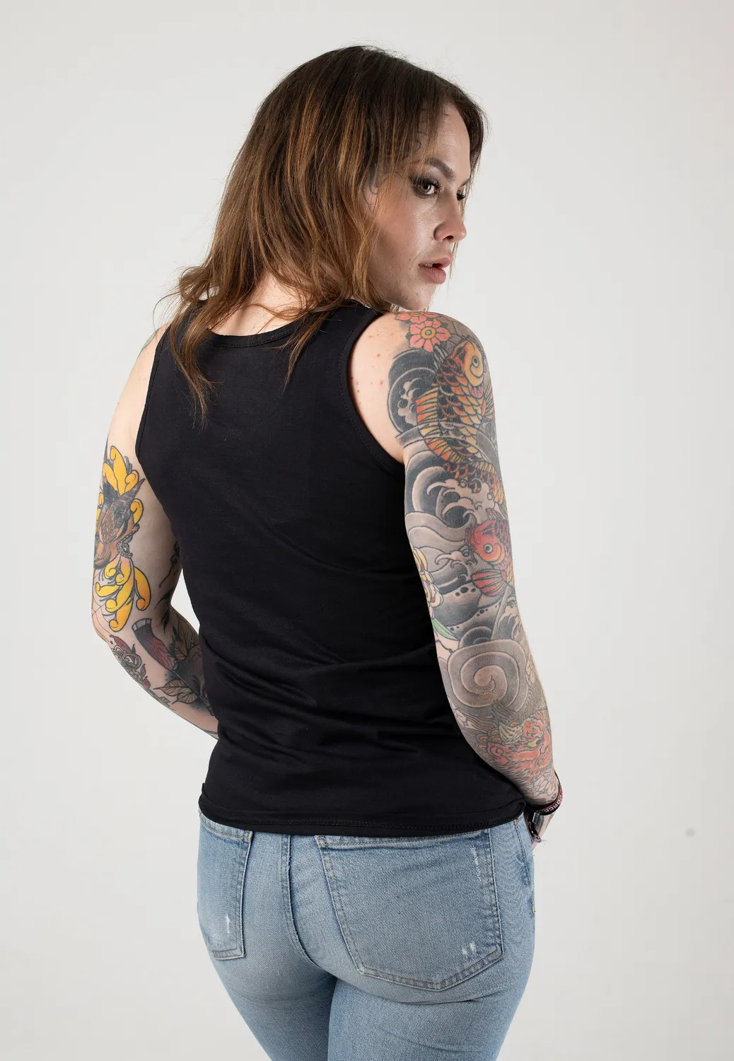 Impericon Distressed Skull Tank Top Schwarz