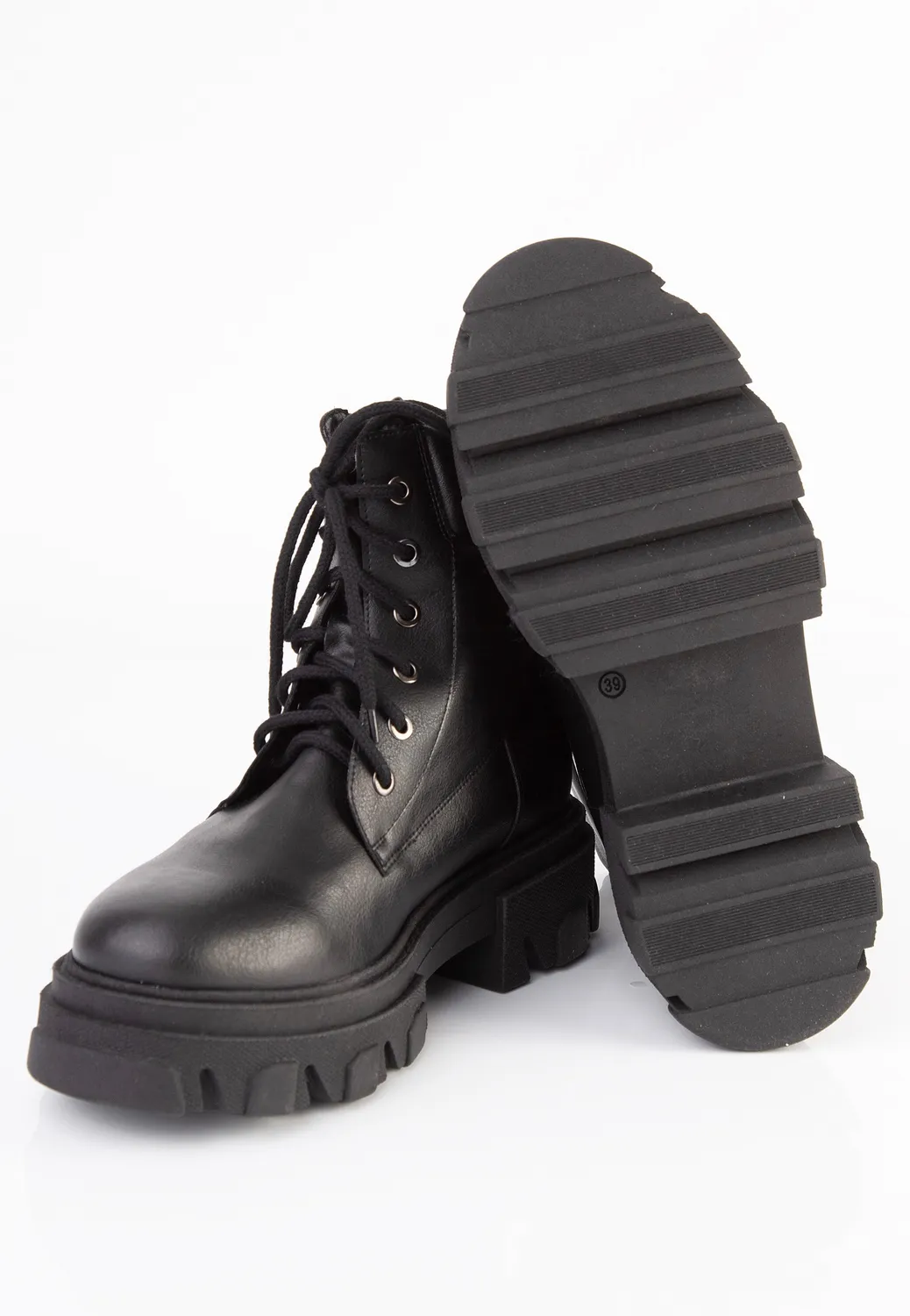 Impericon Riot Black Girl Schuhe Boots schwarz vegan