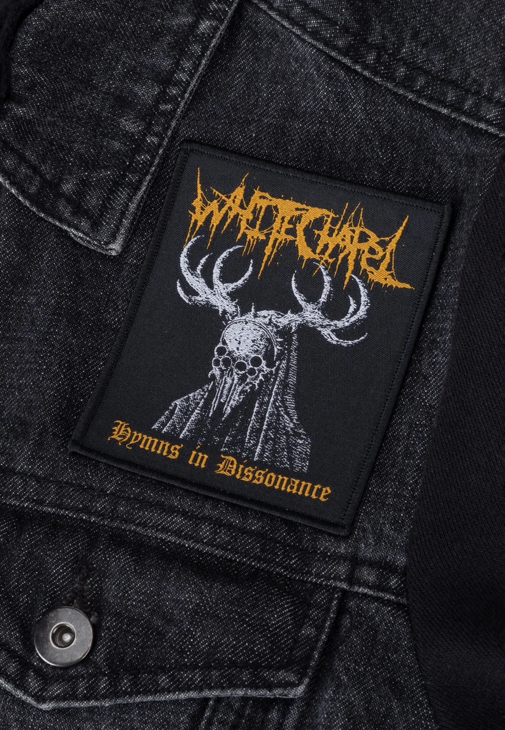 Impericon Mask Aufnäher Onesize schwarz Polyester