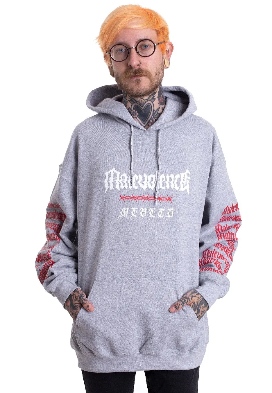 Impericon Barbed Wire Sportsgrey Hoodie grau Unisex