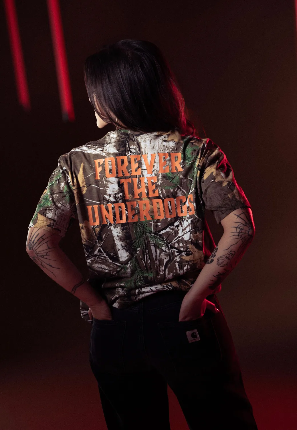 Impericon Forever The Underdogs Real Camo T-Shirt grün Jersey