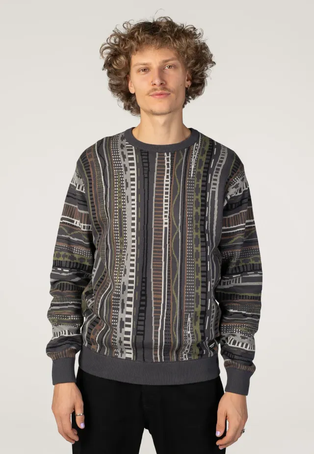 Impericon Theodore Knit Pullover Coal Grau