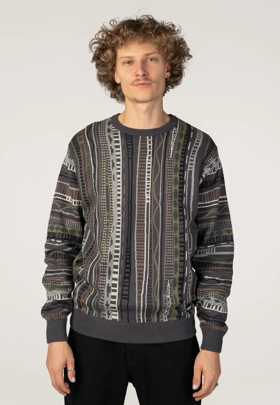 Impericon Theodore Knit Pullover Coal Grau