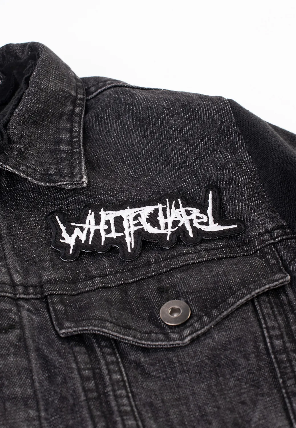 Impericon Shaped Old School Logo Aufnäher Schwarz