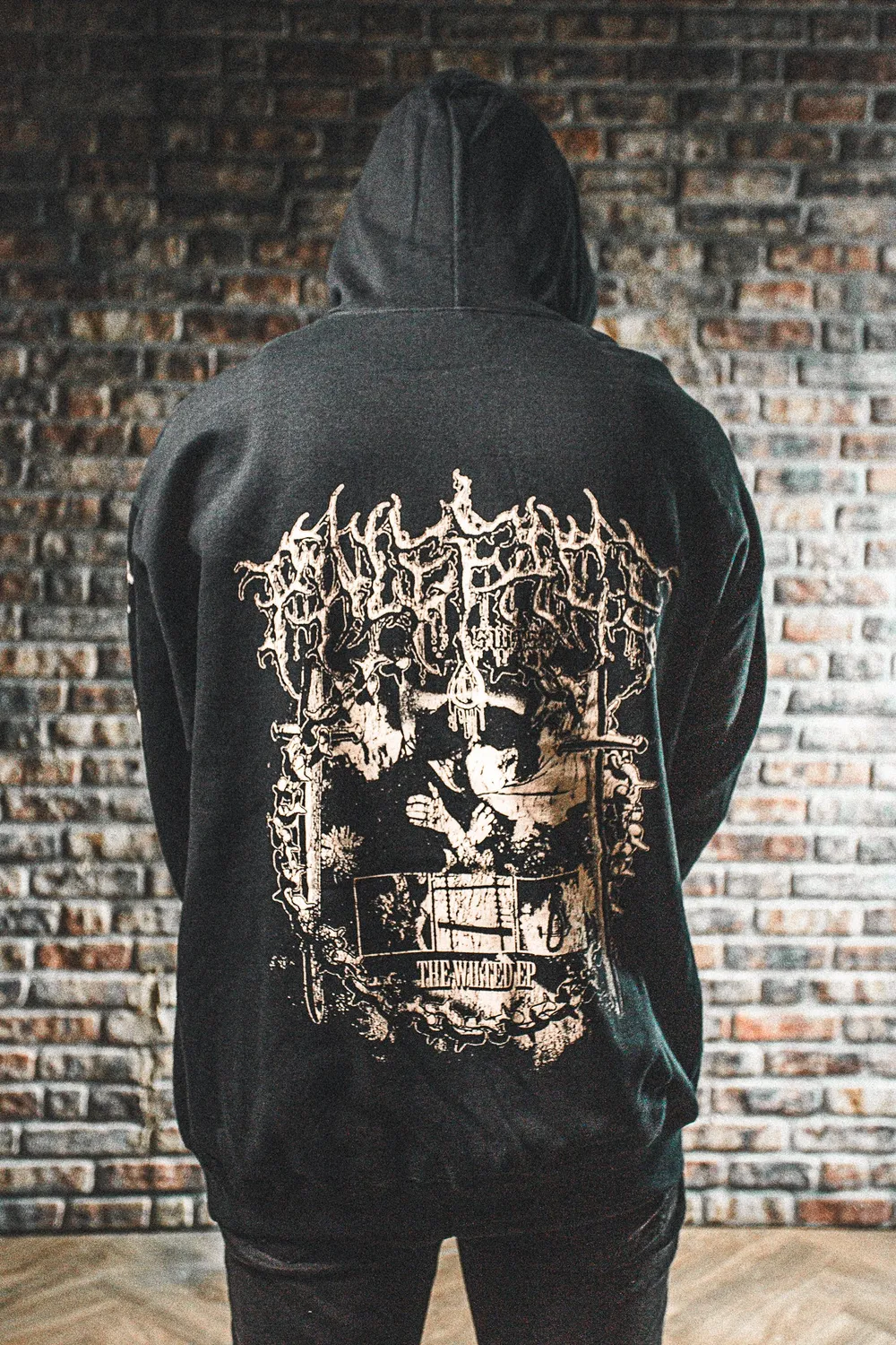 Paleface Swiss The Wilted Hoodie schwarz Front+Backprint