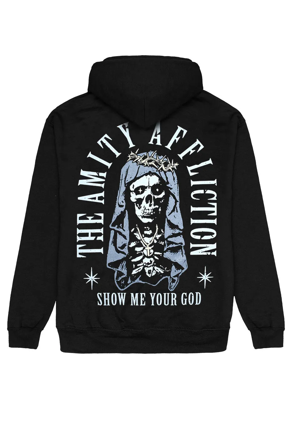 Skull Crown Zipper schwarz L Metalcore