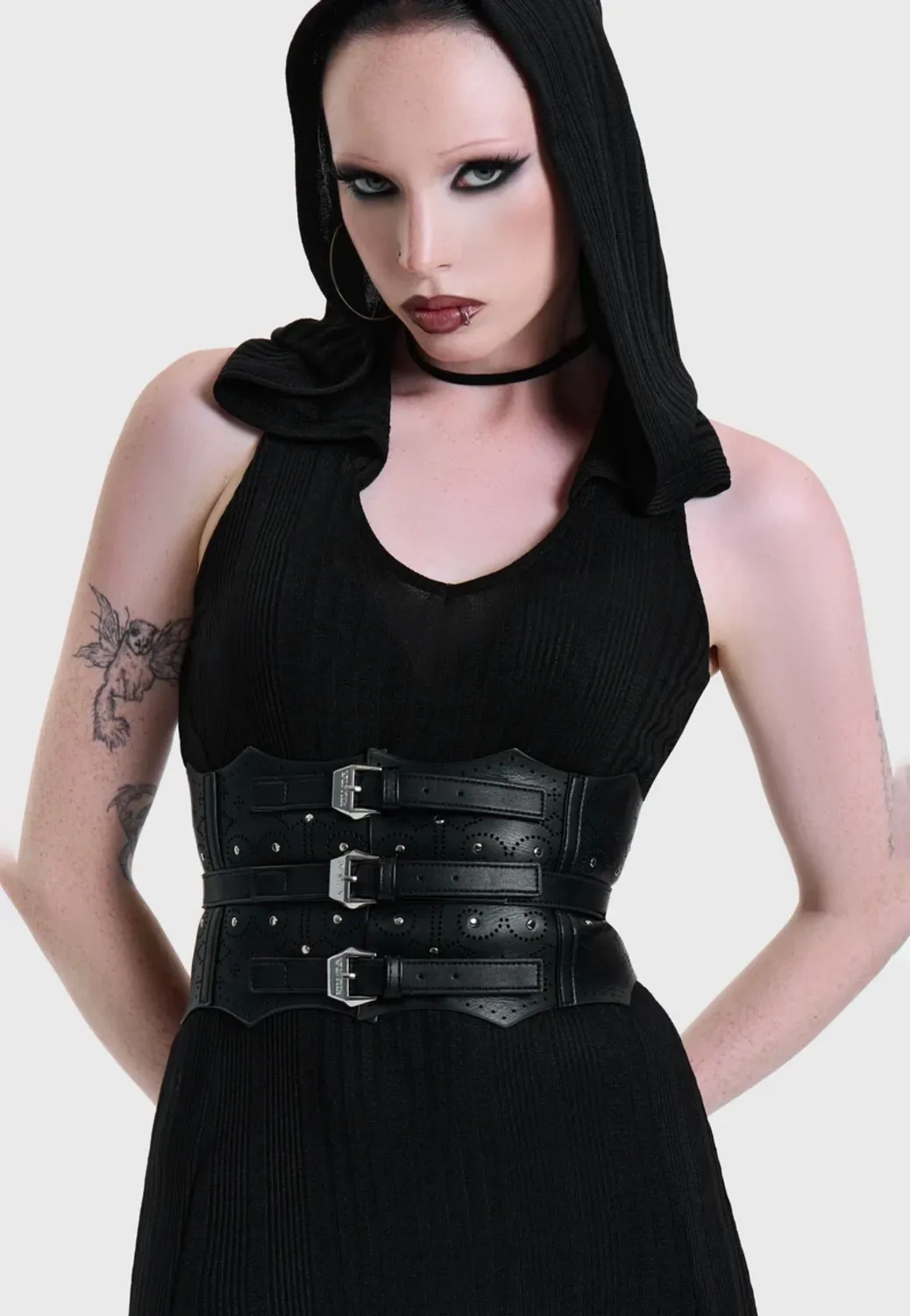 Impericon At Twilight Corset Gürtel Black Kunstleder