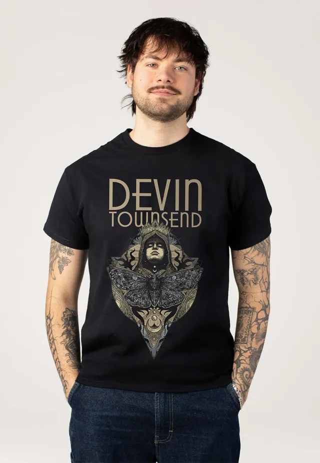The Moth Live T-Shirt schwarz Jersey Kurzarm