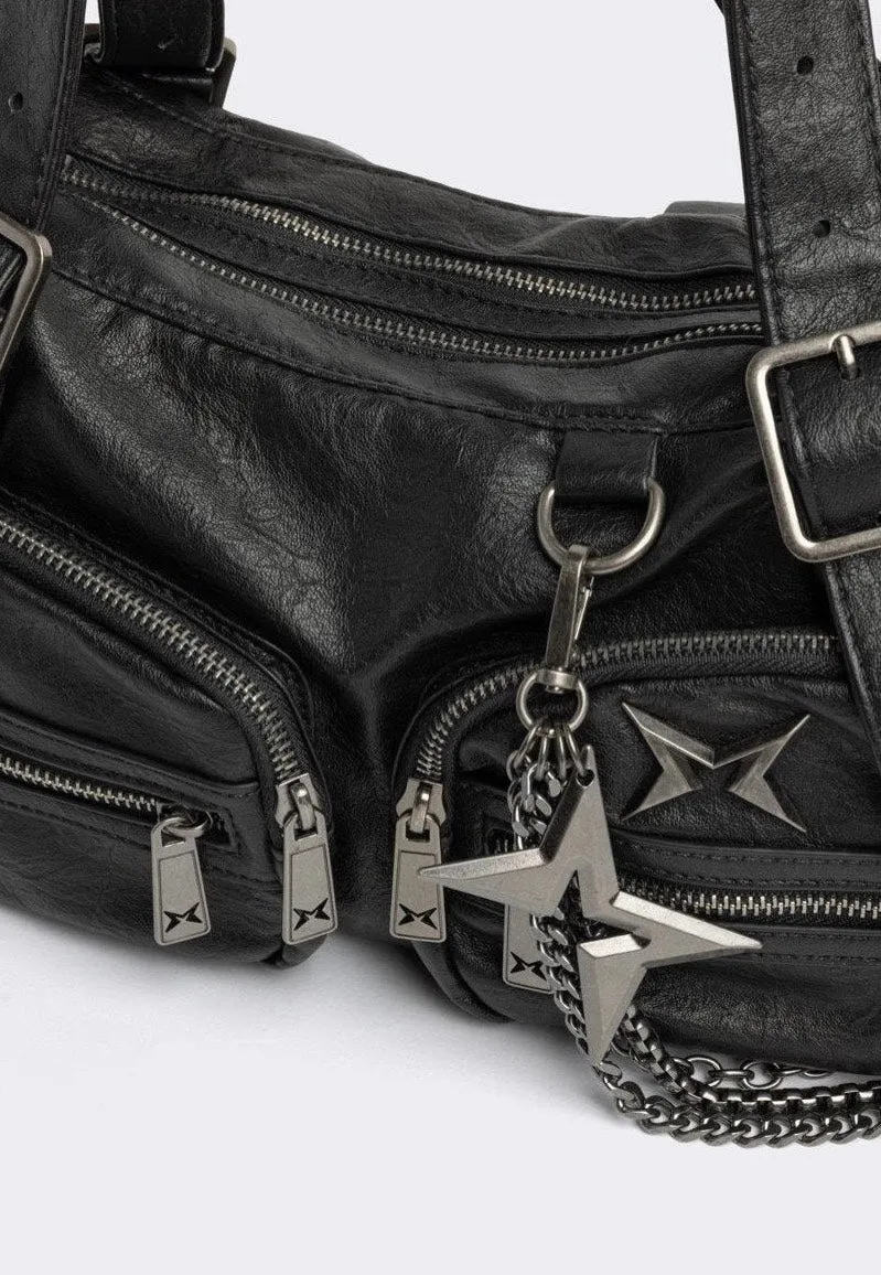 Impericon Soot Vegan Shoulder Black Tasche