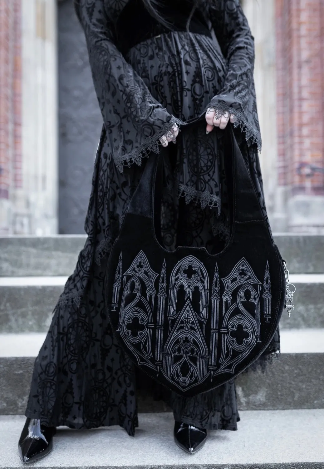 Impericon Velouria Black Tasche Samt Onesize