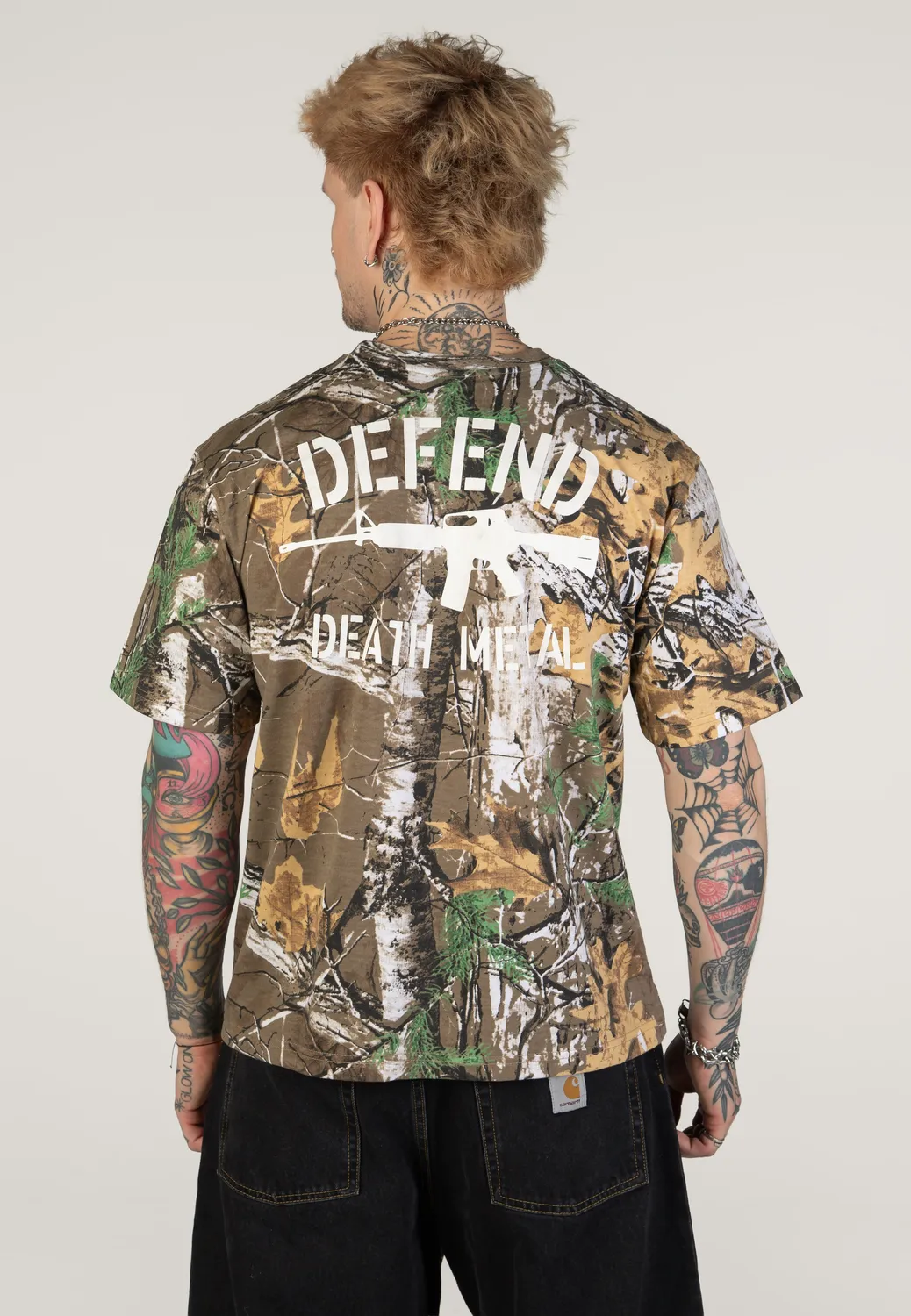 Impericon Defend Death Metal Camo T-Shirt grün