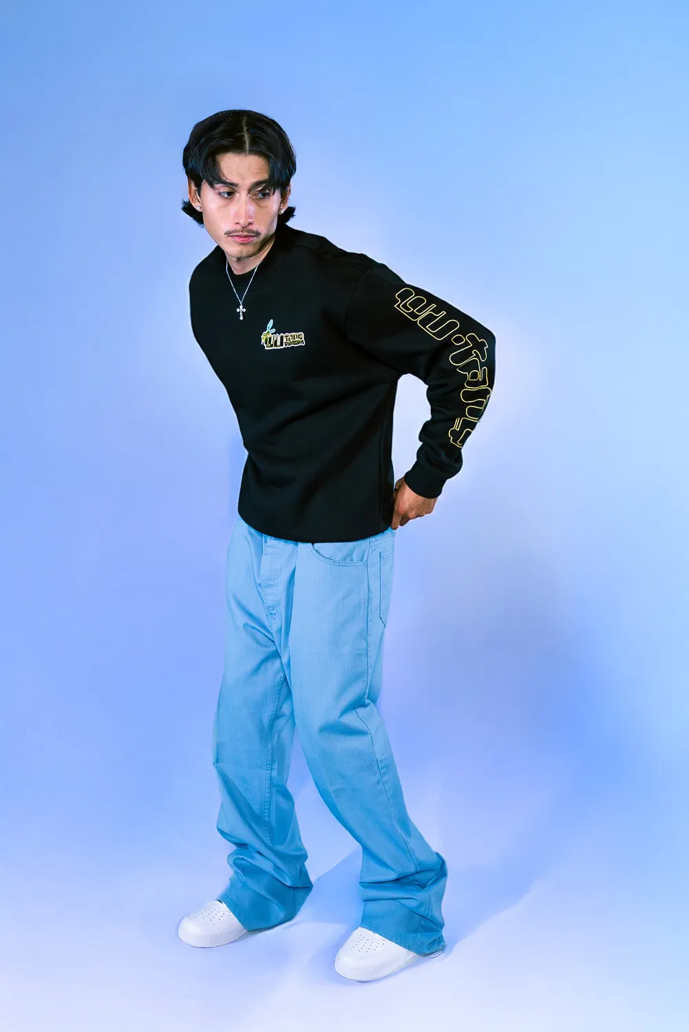 Wu-Tang Raceway Crewneck Sweatshirt Fleece schwarz