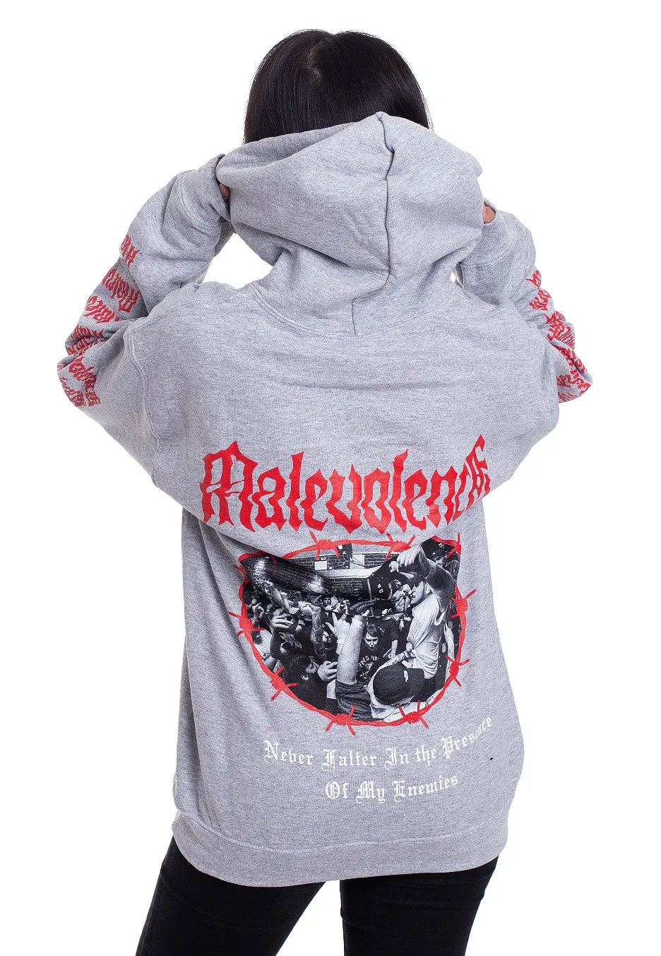 Impericon Barbed Wire Sportsgrey Hoodie grau Unisex