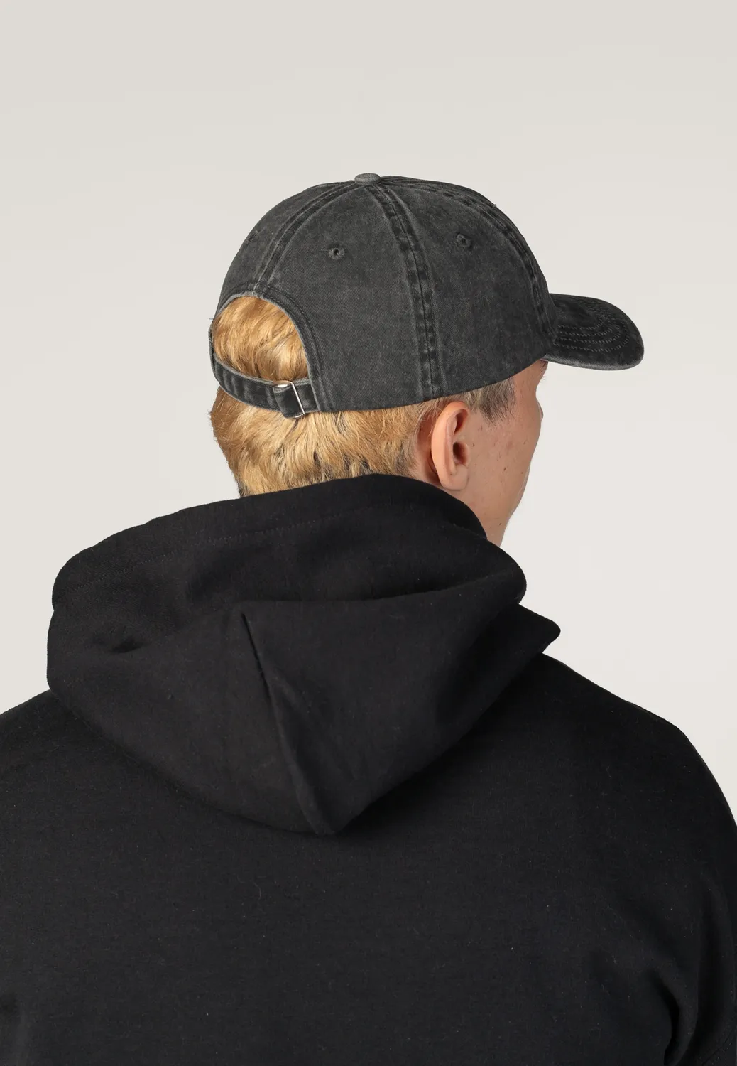 Impericon Black Metal Logo Cap Stone Washed schwarz