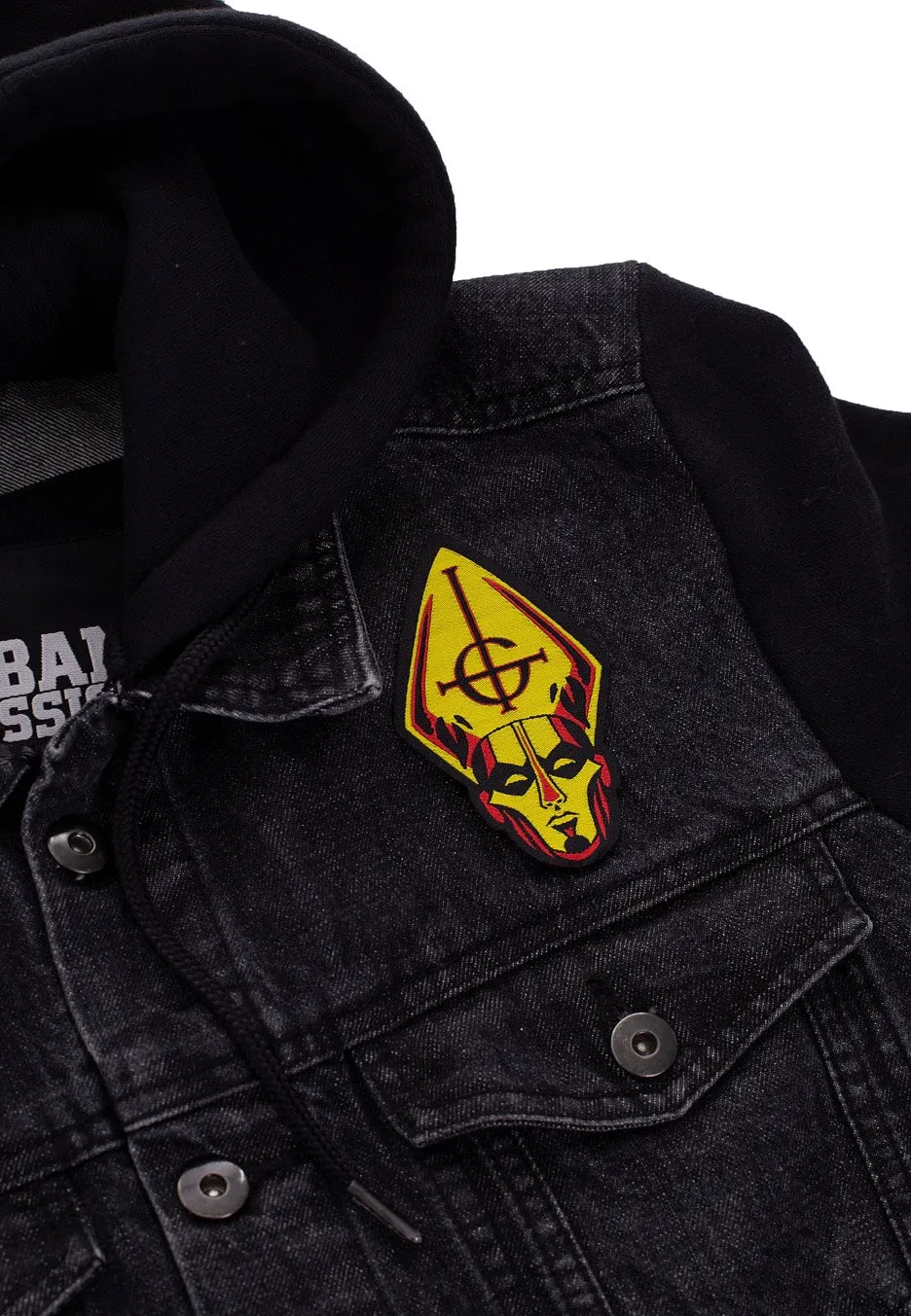 Impericon Papa Head Aufnäher schwarz Onesize Patch