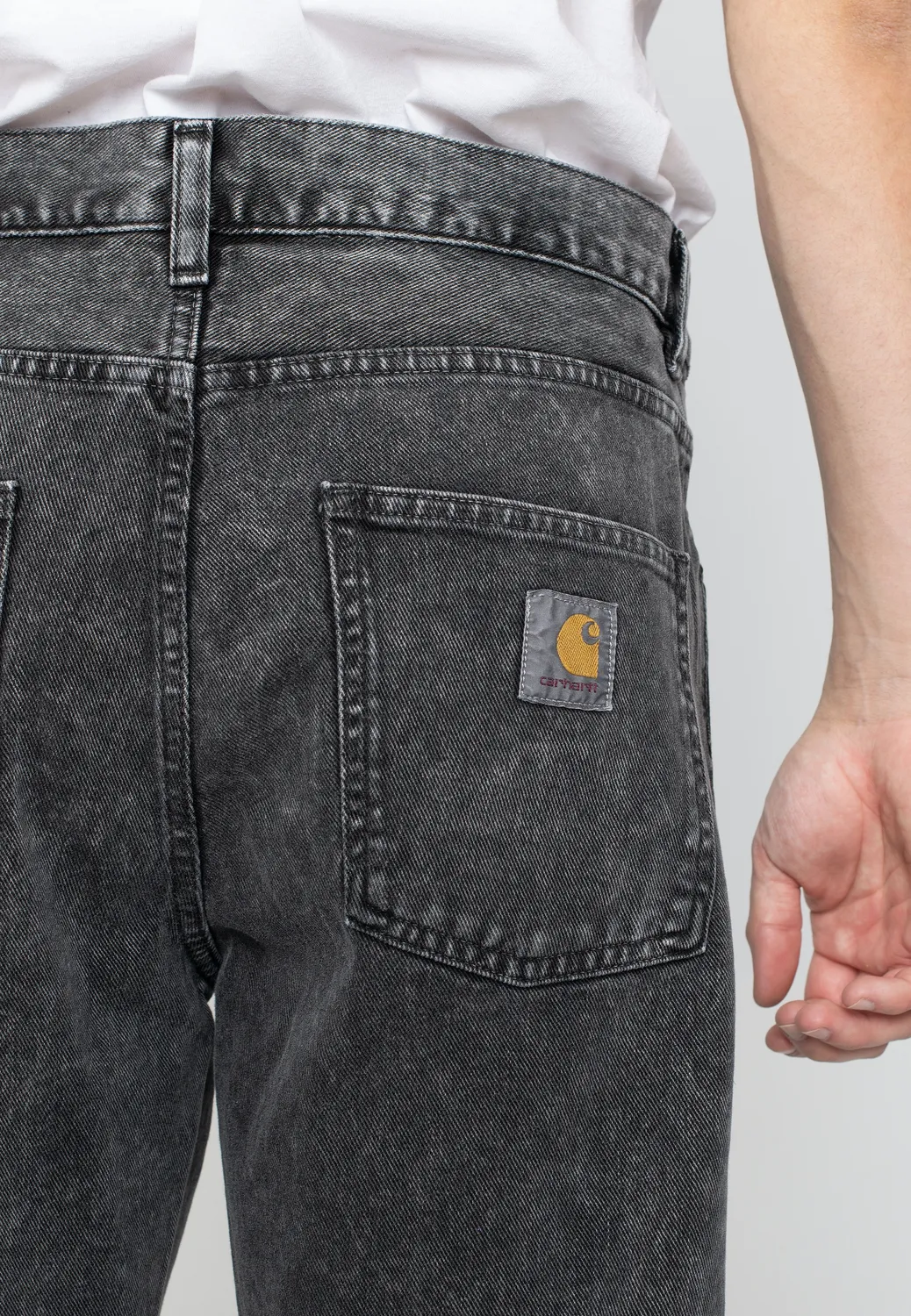 Impericon Newel Worn Washed Black Jeans Loose Fit schwarz