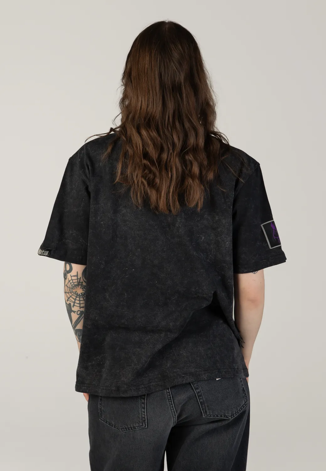 Impericon Logo Acid Wash Premium T-Shirt schwarz