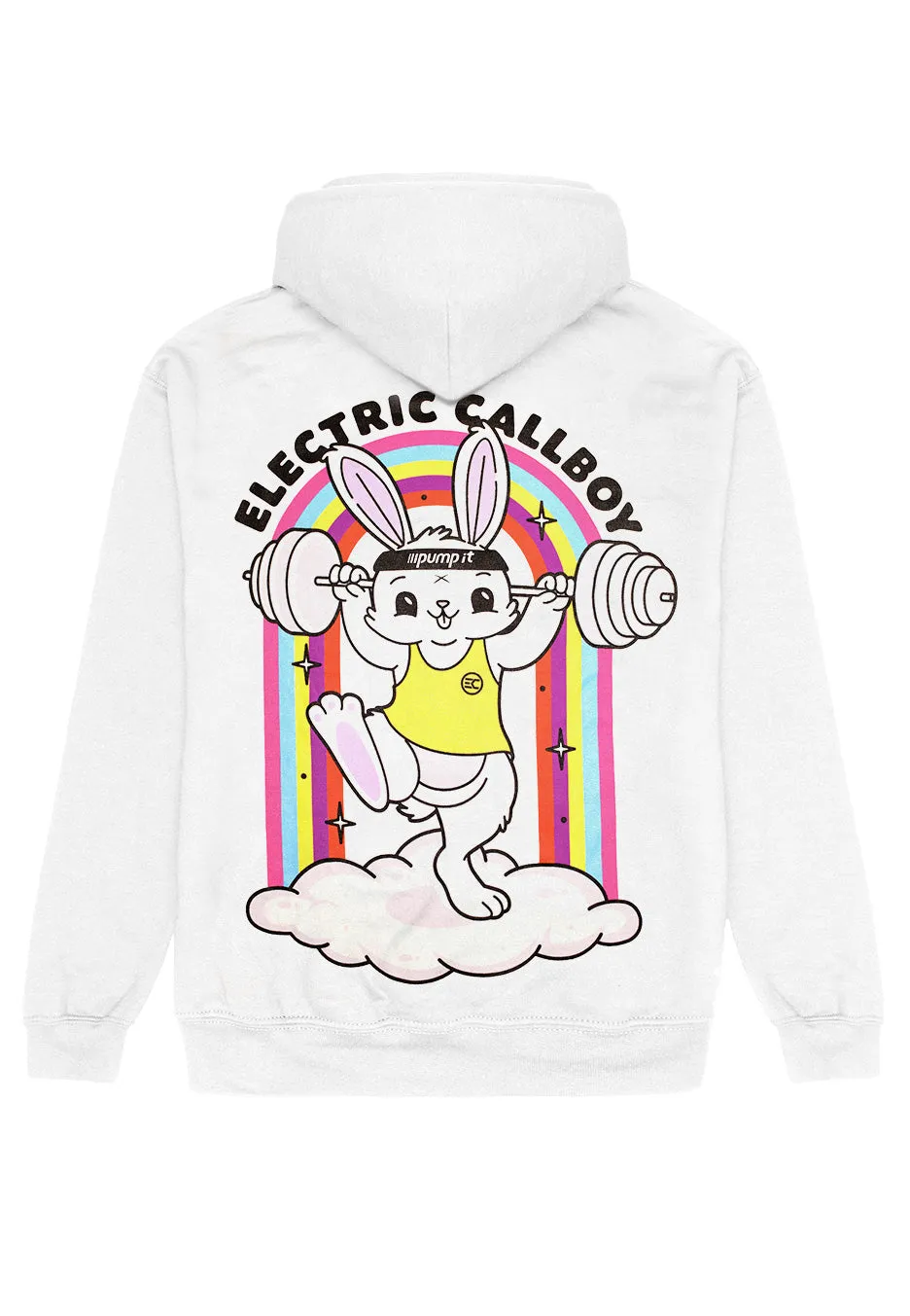 Impericon Pump It Bunny Hoodie weiß Unisex Metalcore