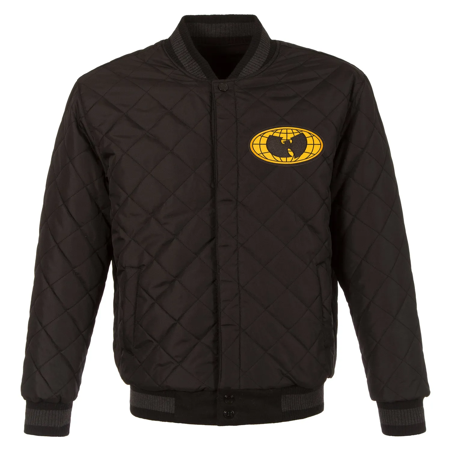 Wu-Tang Globe Logo Reversible Jacke Wolle Wendejacke