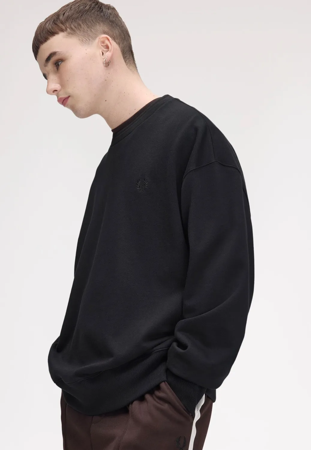 Impericon Oversized Tipped Black Sweater schwarz