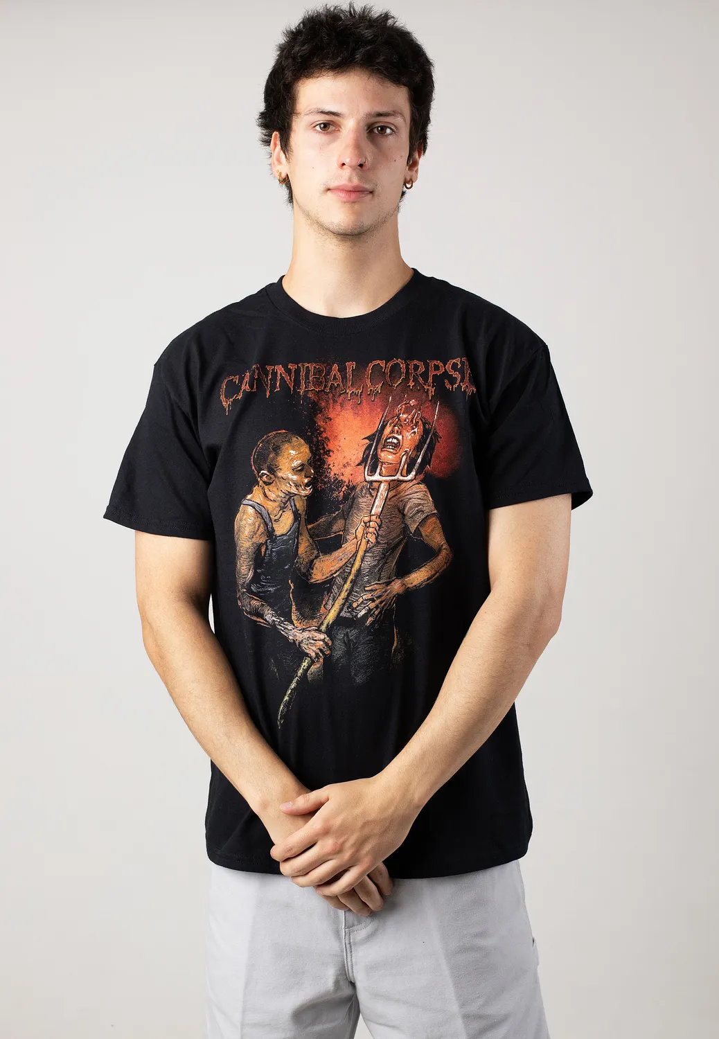 Impericon Pitch Fork Impalement T-Shirt Schwarz Death Metal
