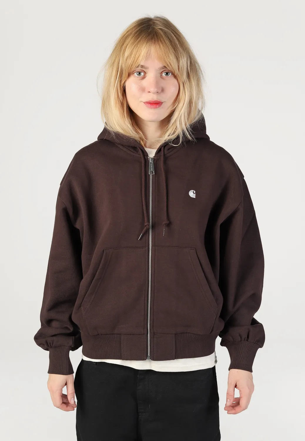 Impericon Casey Hooded Zip Hoodie Palisander Silver