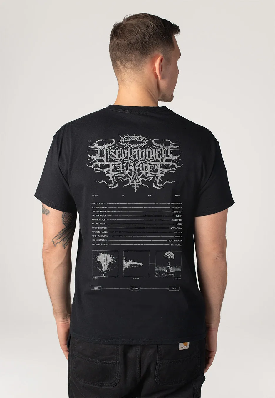 Impericon Tour 2026 T-Shirt schwarz Deathcore