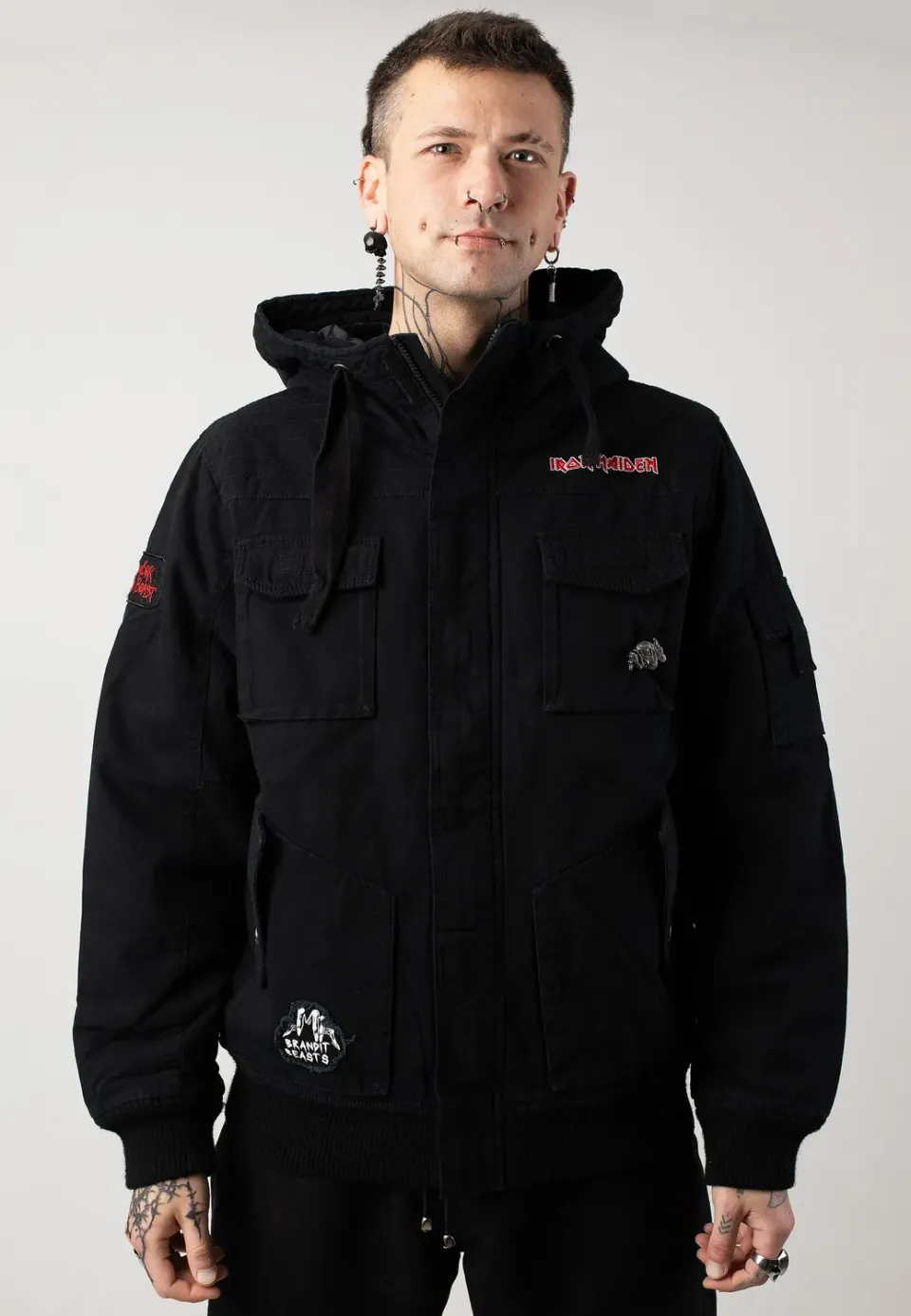 Impericon IRM Bronx Winterjacke Größe L schwarz Baumwolle