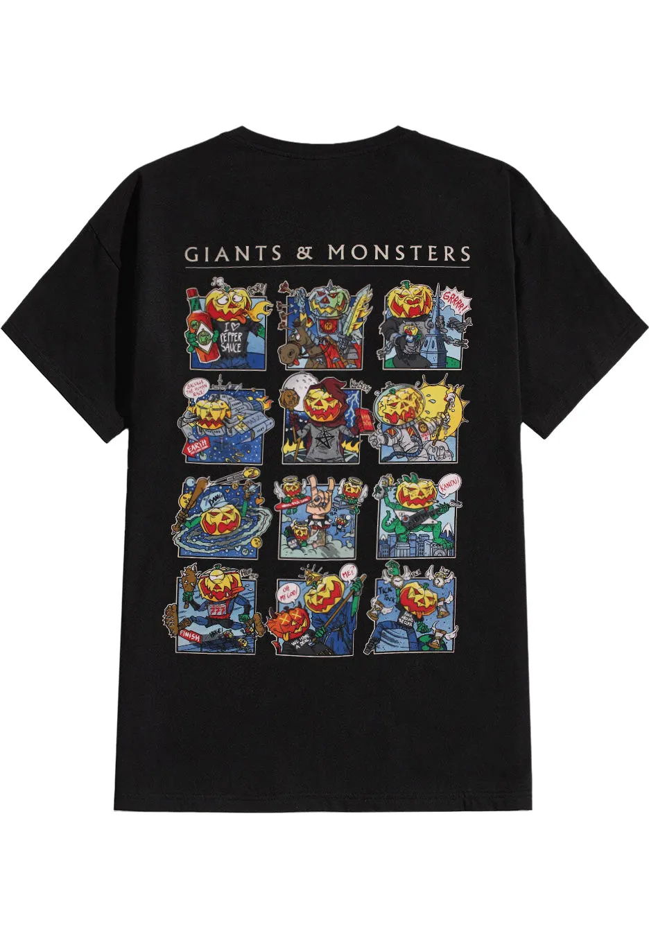 Impericon Classic Logo Comics T-Shirt schwarz Unisex