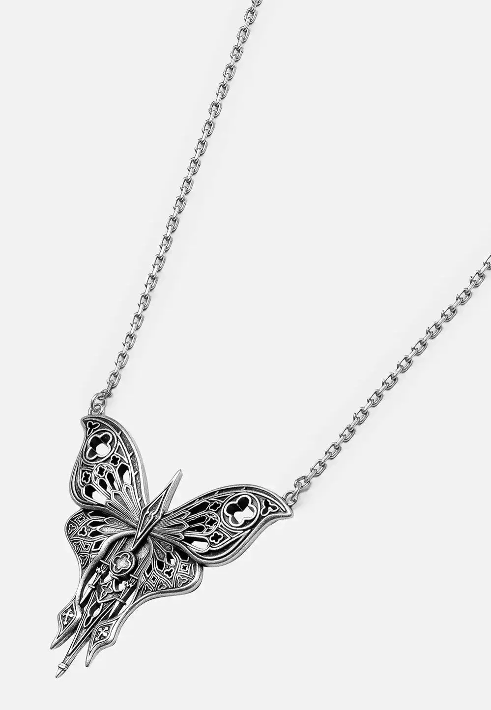 Impericon Sanctuary Moth Kette silber Onesize Gothic