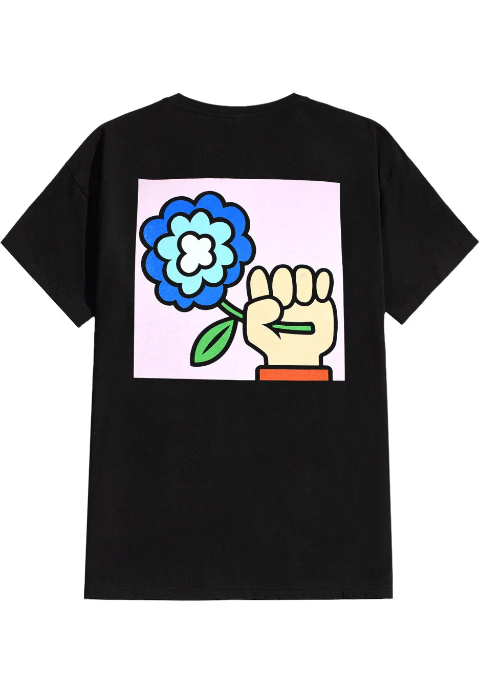 Impericon Cartoon Flower T-Shirt schwarz Unisex