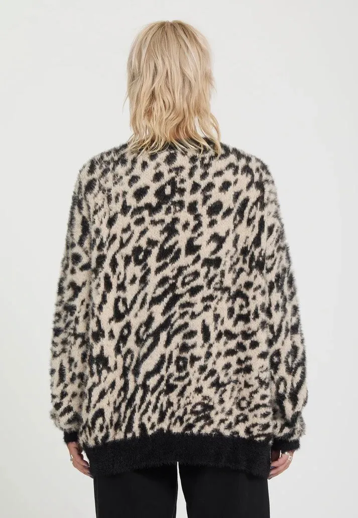 Impericon Tigardi Animal Print Cardigan braun