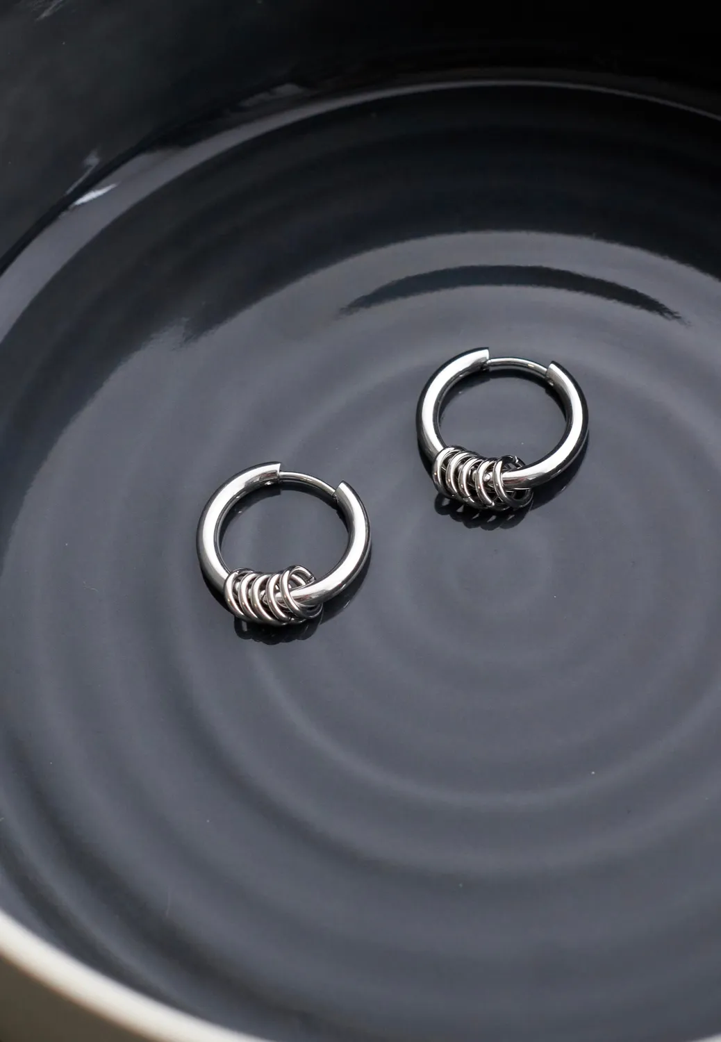 Impericon Rings Hoop Silver Ohrringe silber