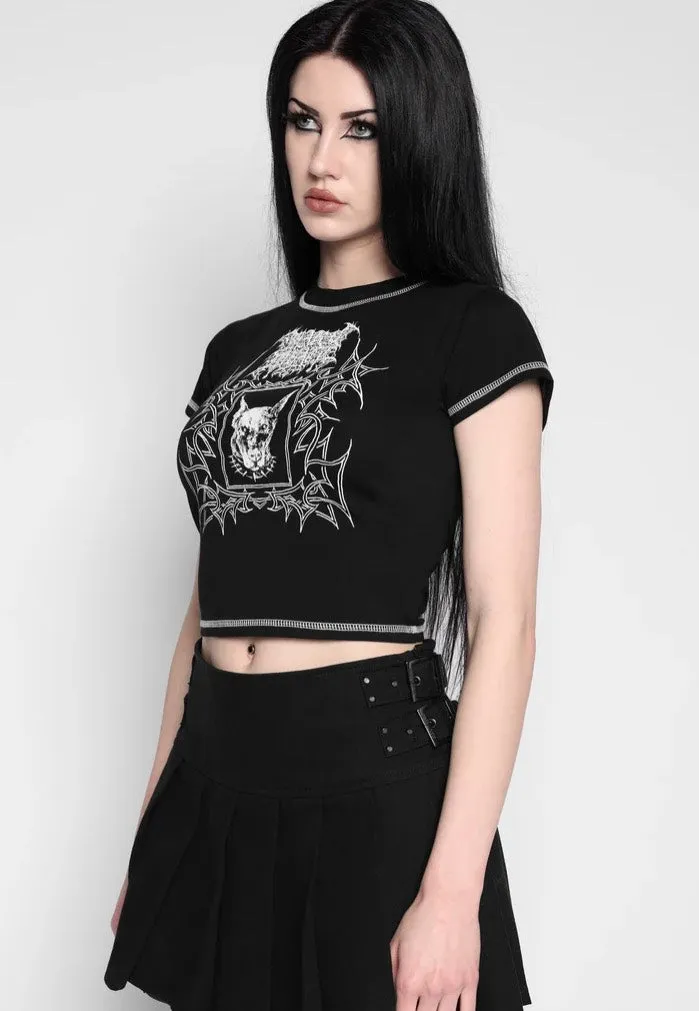 Impericon Nyx Cropped Baby T-Shirt schwarz XS-XXXL