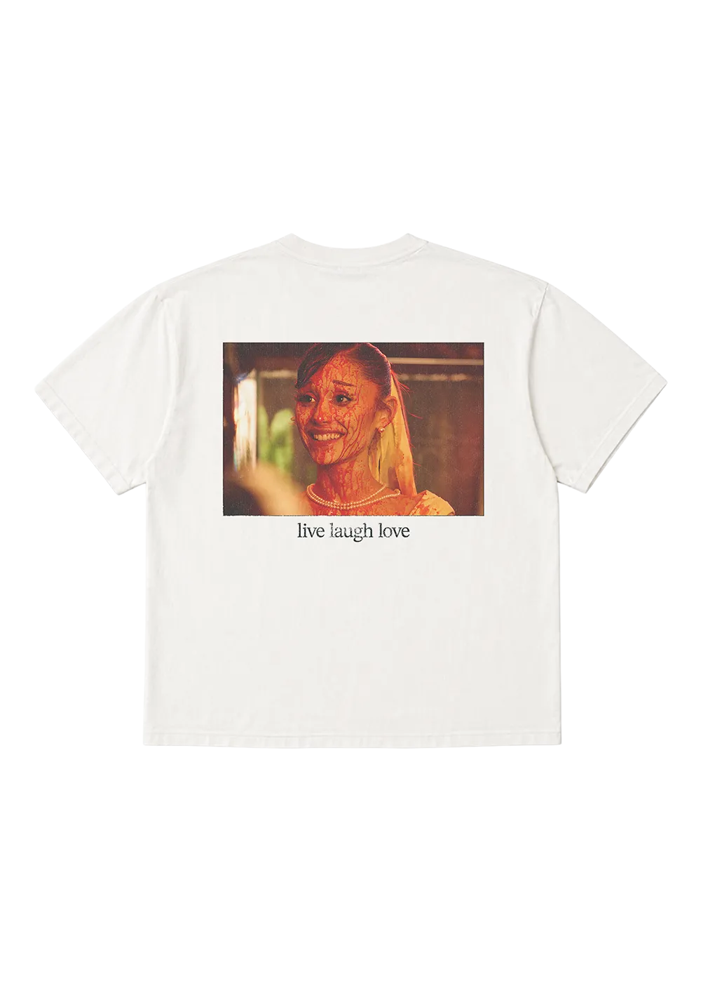 Ariana Grande petal Live Laugh Love T-Shirt M mit Backprint