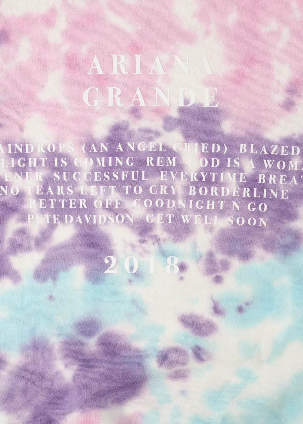 Ariana Grande God Is A Woman Crewneck Tie-Dye