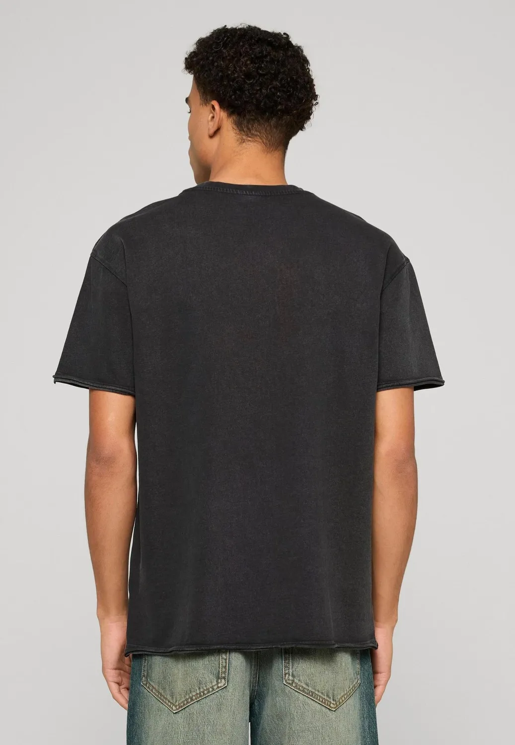 Impericon Vintage Washed Black T-Shirt schwarz Basic