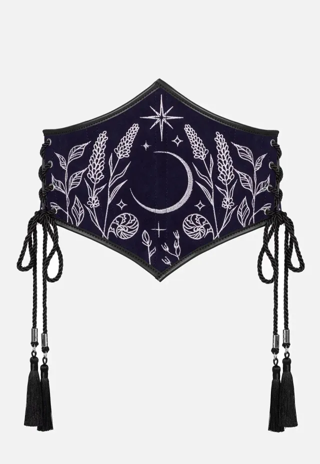 Impericon Celestial Corset Gürtel schwarz Suede