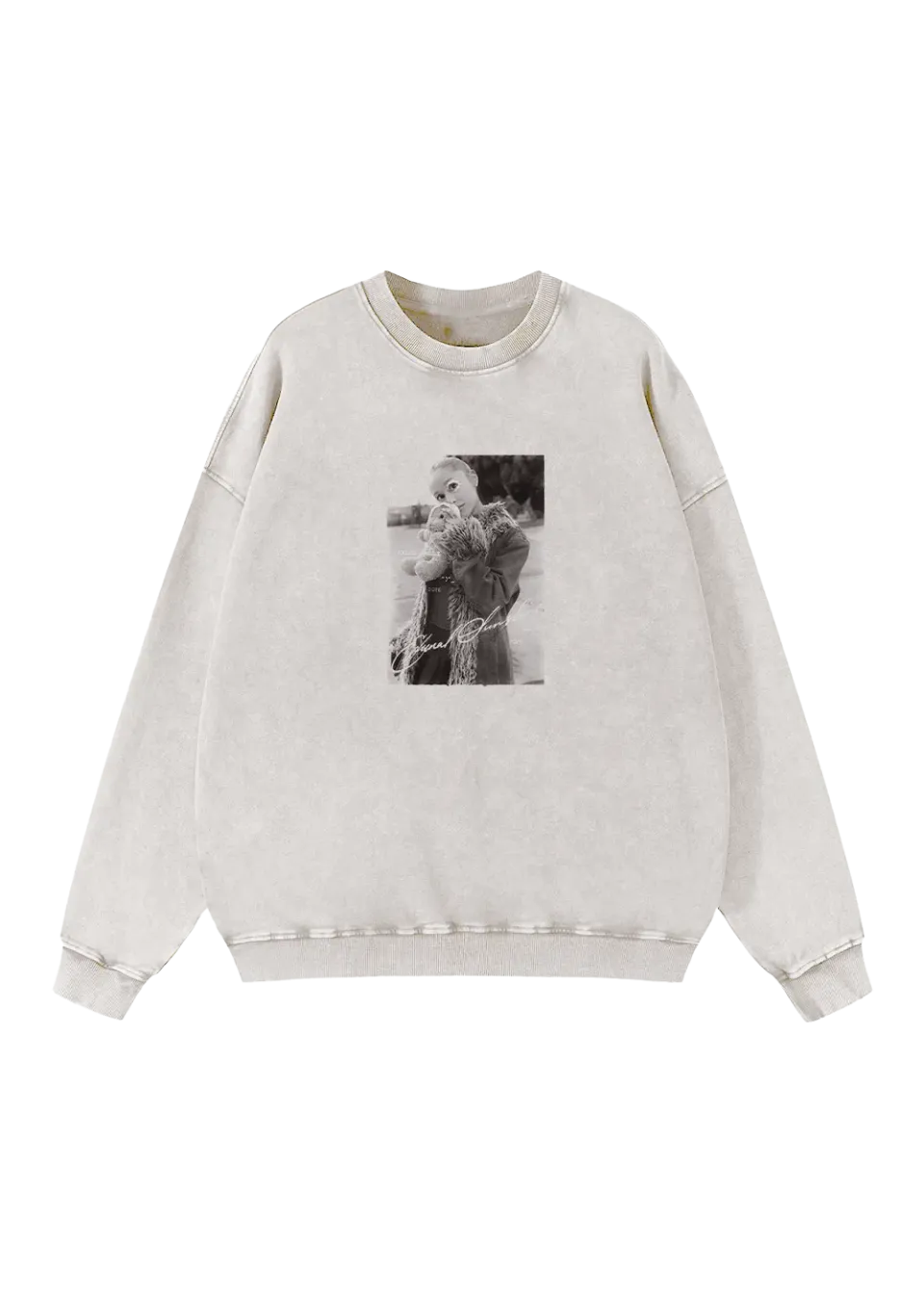 Ariana Grande Eternal Sunshine Teddy Bear Crewneck Siebdruck