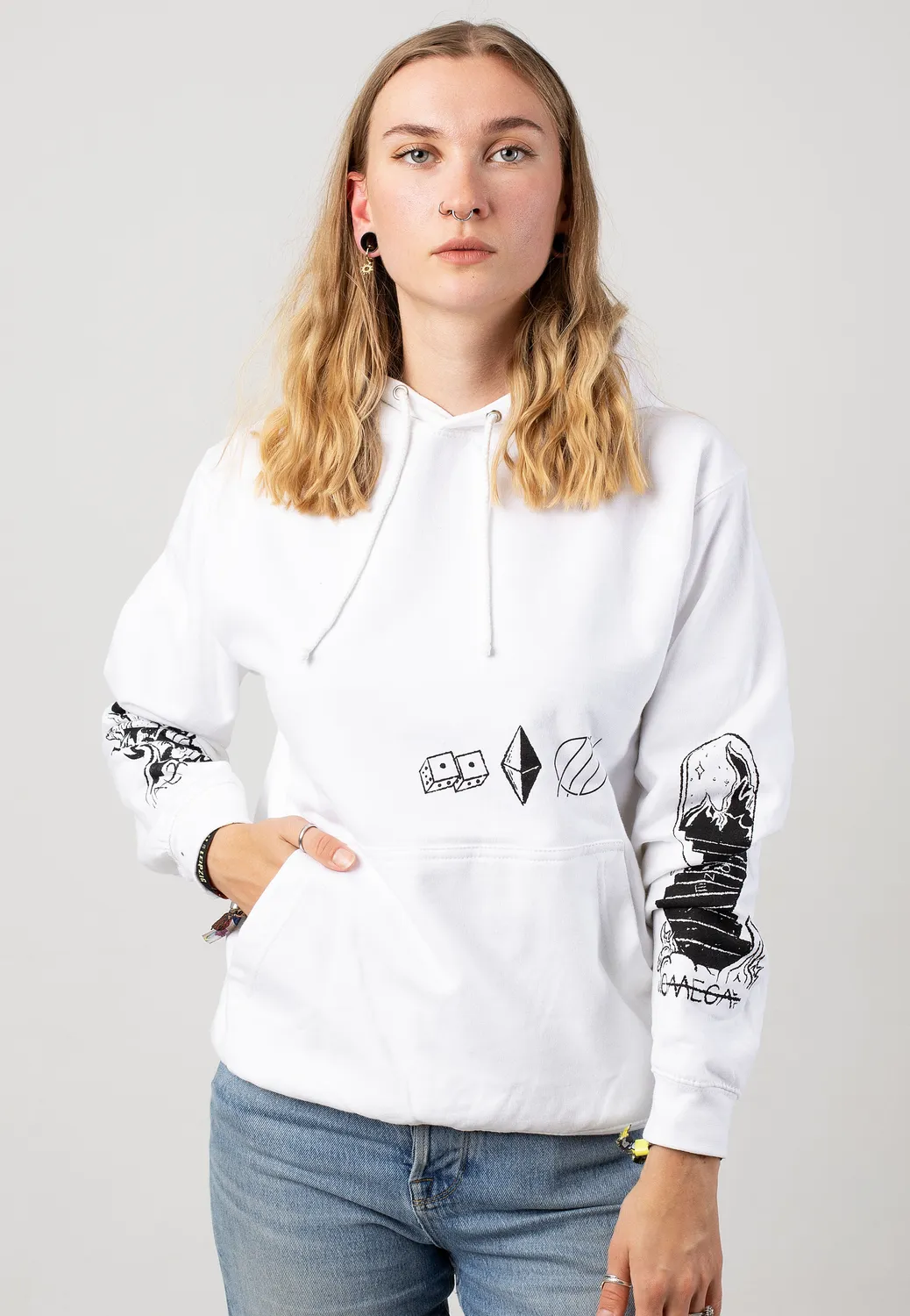 Impericon Alpha Omega White Hoodie weiß
