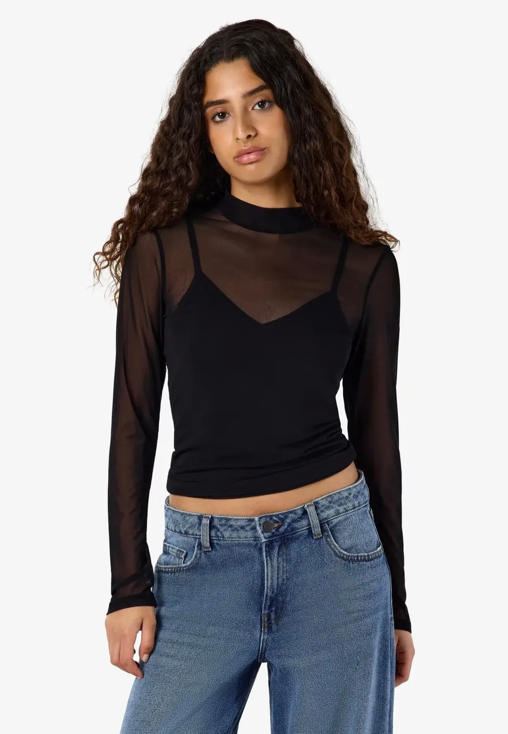Impericon Percy Mesh Black Longsleeve Damen schwarz